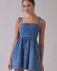 Steve Madden Steve Madden Meaghan Tie-Strap Denim Mini Dress in Tinted Denim, Women's at Urban Outfitters - 2