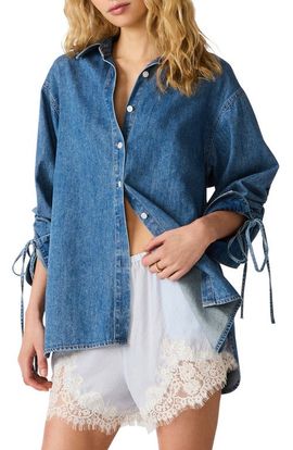Steve Madden Steve Madden Merrit Denim Button-Up Shirt