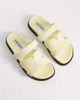 Steve Madden Steve Madden Missile sandals with straps in butter yellow suede - 1