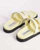 Steve Madden Steve Madden Missile sandals with straps in butter yellow suede - 4