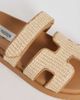 Steve Madden Steve Madden Missile sandals with straps in natural raffia-Neutral - 3