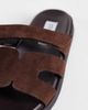 Steve Madden Steve Madden Missile suede strap slides in brown - 3