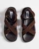 Steve Madden Steve Madden Mybestie-E flat sandals in brown suede - 2