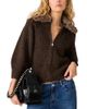 Steve Madden Steve Madden Odessa Faux Fur Collar Sweater - 1