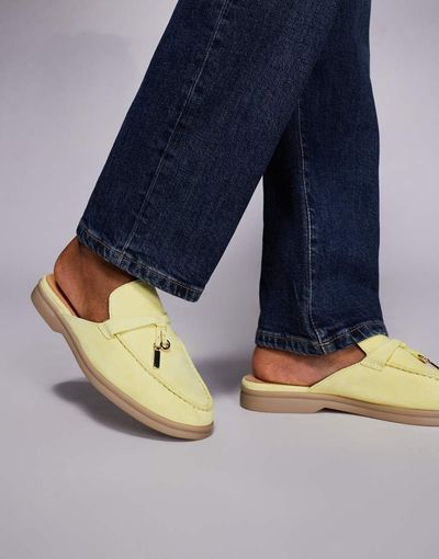 Steve Madden Steve Madden Patrizia mule loafers in yellow suede