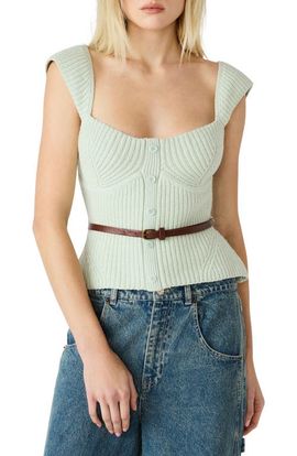 Steve Madden Steve Madden Preslee Belted Sweater Tank