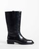Steve Madden Steve Madden Primo low ankle boots in black leather - 1