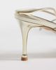 Steve Madden Steve Madden Ramos heeled sandals with gold embellishment in gold - 4