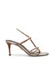 Steve Madden Steve Madden Ramos heeled sandals with gold embellishment in natural snake-Multi - 1
