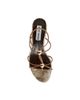 Steve Madden Steve Madden Ramos heeled sandals with gold embellishment in natural snake-Multi - 4