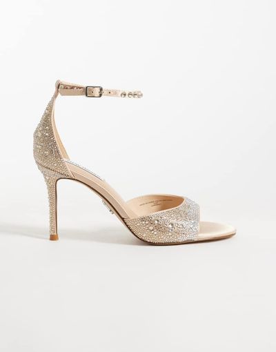 Steve Madden Steve Madden Raquelle heeled sandals in embellished rose-pink