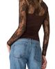 Steve Madden Steve Madden Reese Lace & Ruched Knit Top - 2