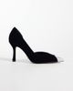 Steve Madden Steve Madden Refuel heeled pumps in black velvet with embellished toe detail - 1