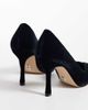 Steve Madden Steve Madden Refuel heeled pumps in black velvet with embellished toe detail - 4