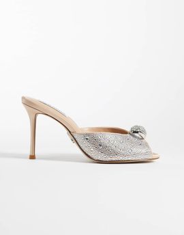 Steve Madden Steve Madden Regalia heeled mule sandals in embellished blush-pink