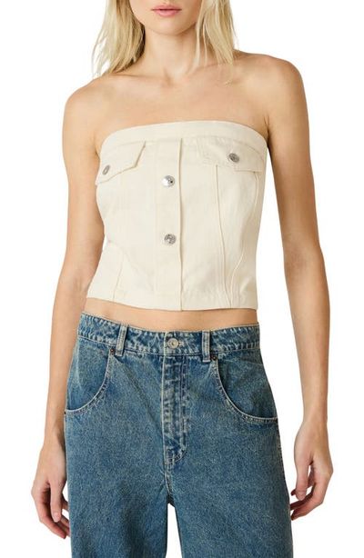 Steve Madden Steve Madden Rietta Strapless Denim Top