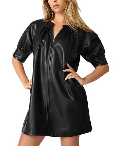 steve madden faux leather dress Womens dresses