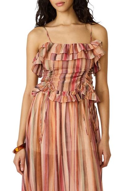 Steve Madden Steve Madden Shilloh Stripe Ruffle Camisole