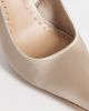 Steve Madden Steve Madden sling back heels with bow detail in satin taupe-Neutral - 4