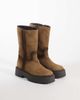 Steve Madden Steve Madden Soleil chunky ankle boots in distressed taupe suede-Neutral - 3