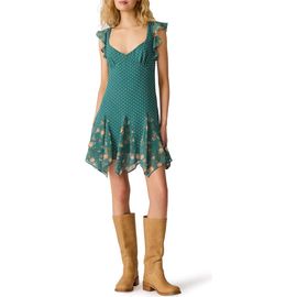 Steve Madden Steve Madden Tanisha Print Flutter Sleeve Minidress