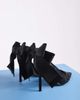 Steve Madden Steve Madden Teacup bow detailing slingback heeled pumps in black satin - 4
