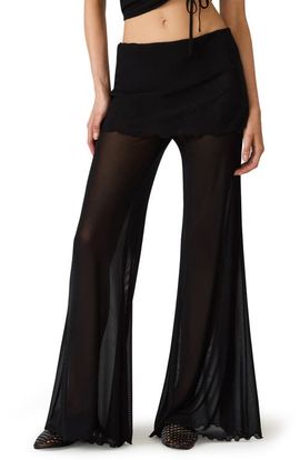 Steve Madden Steve Madden Veada Sheer Flare Pants