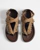 Steve Madden Steve Madden Wendell embellished fringed flat sandals in chestnut suede-Brown - 2