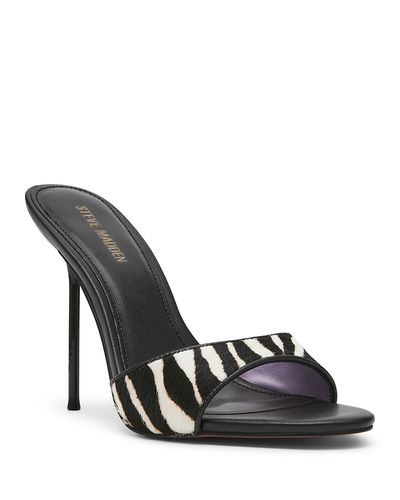 Steve Madden Steve Madden Women's Davina Zebra Stiletto Mules