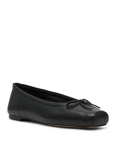 Steve Madden Steve Madden Women's Eleve Leather Bow Ballet Flats