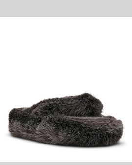 Steve Madden Steve Madden Women's Fizzy Faux Fur Flip Flops
