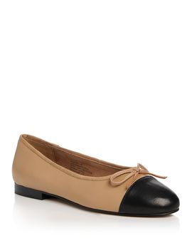 Steve Madden Steve Madden Women's Kit Bow Cap Toe Ballet Flats