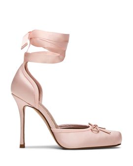 Steve Madden Steve Madden Women's Larina Satin Lace Up Pumps