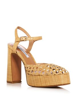 Steve Madden Steve Madden Women's Lexie Raffia Platform Pumps