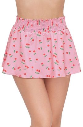 Stevie Stevie Coverup Smock Waist Mini Skirt