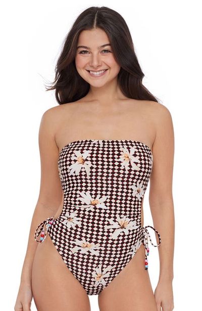 Stevie Stevie Cutout One-Piece Swimsuit With Adjustable Side Ties