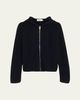 Still Here Bear Hooded Zip-Up Sweater - 1