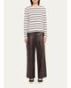 Still Here Nellie Striped Hooded Shirt - 2