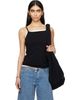 Still Here Still Here Black Square Tank Top - 1