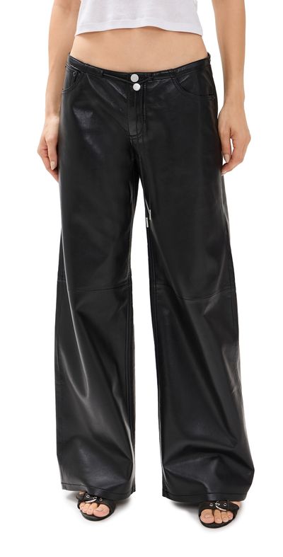 Still Here Still Here Cool Jeans in Black Leather Black Leather 28