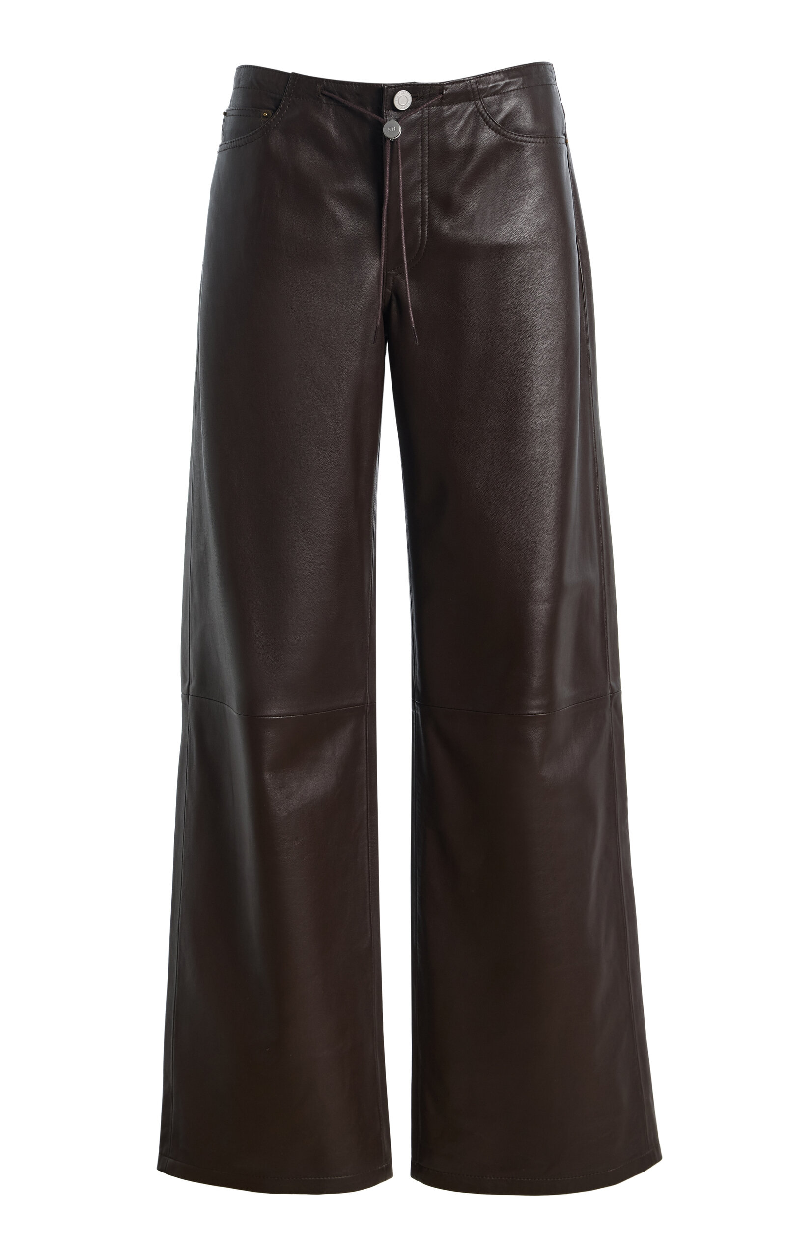 Still Here Still Here Cool LowRise Leather WideLeg Pants