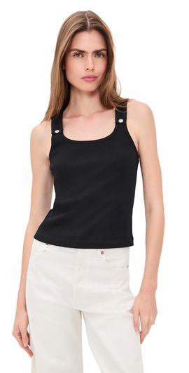 Still Here Still Here Snap Tank Top Black