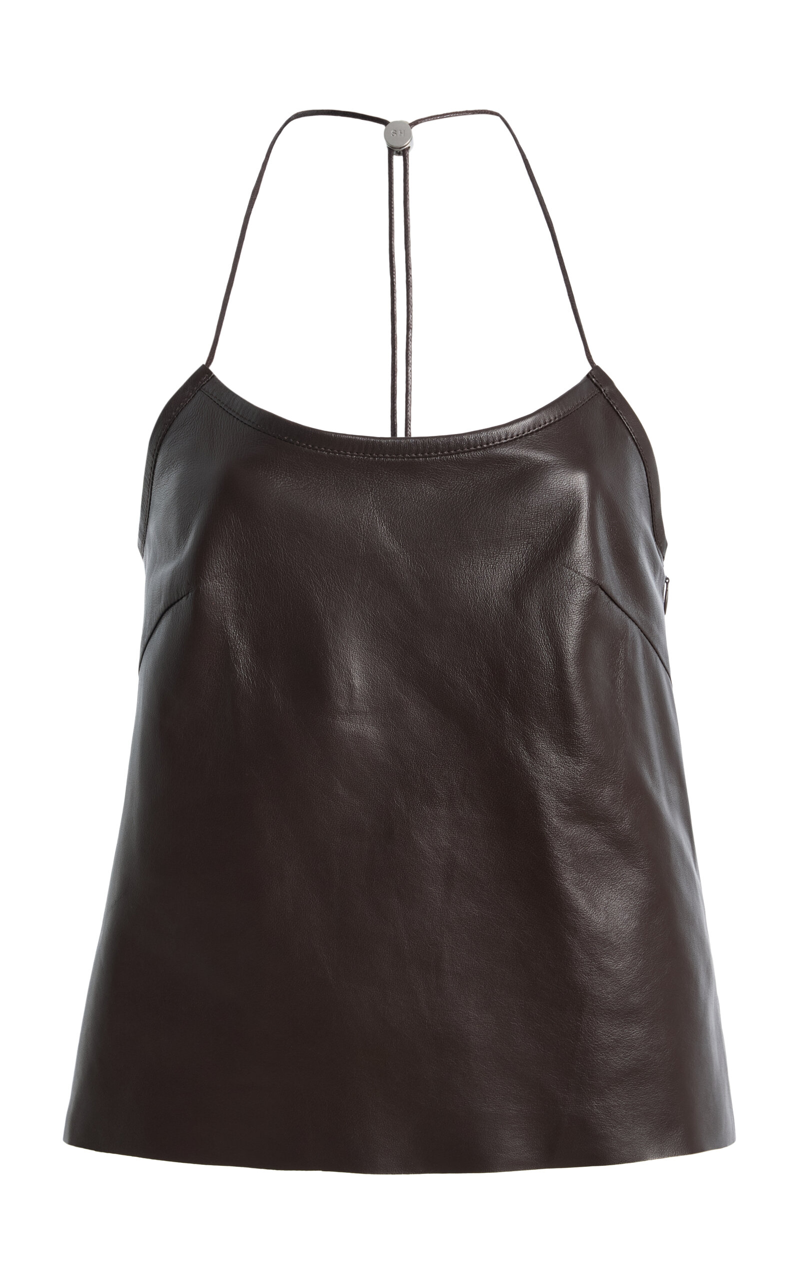 Still Here Still Here Toggle Leather Tank Top