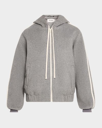 Still Here Wool-Blend Zip Boyfriend Jacket