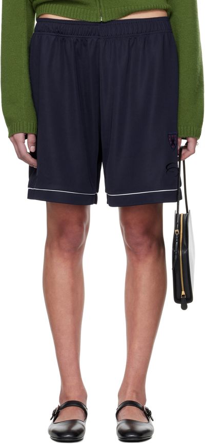 Still Kelly Still Kelly Navy Soccer Shorts