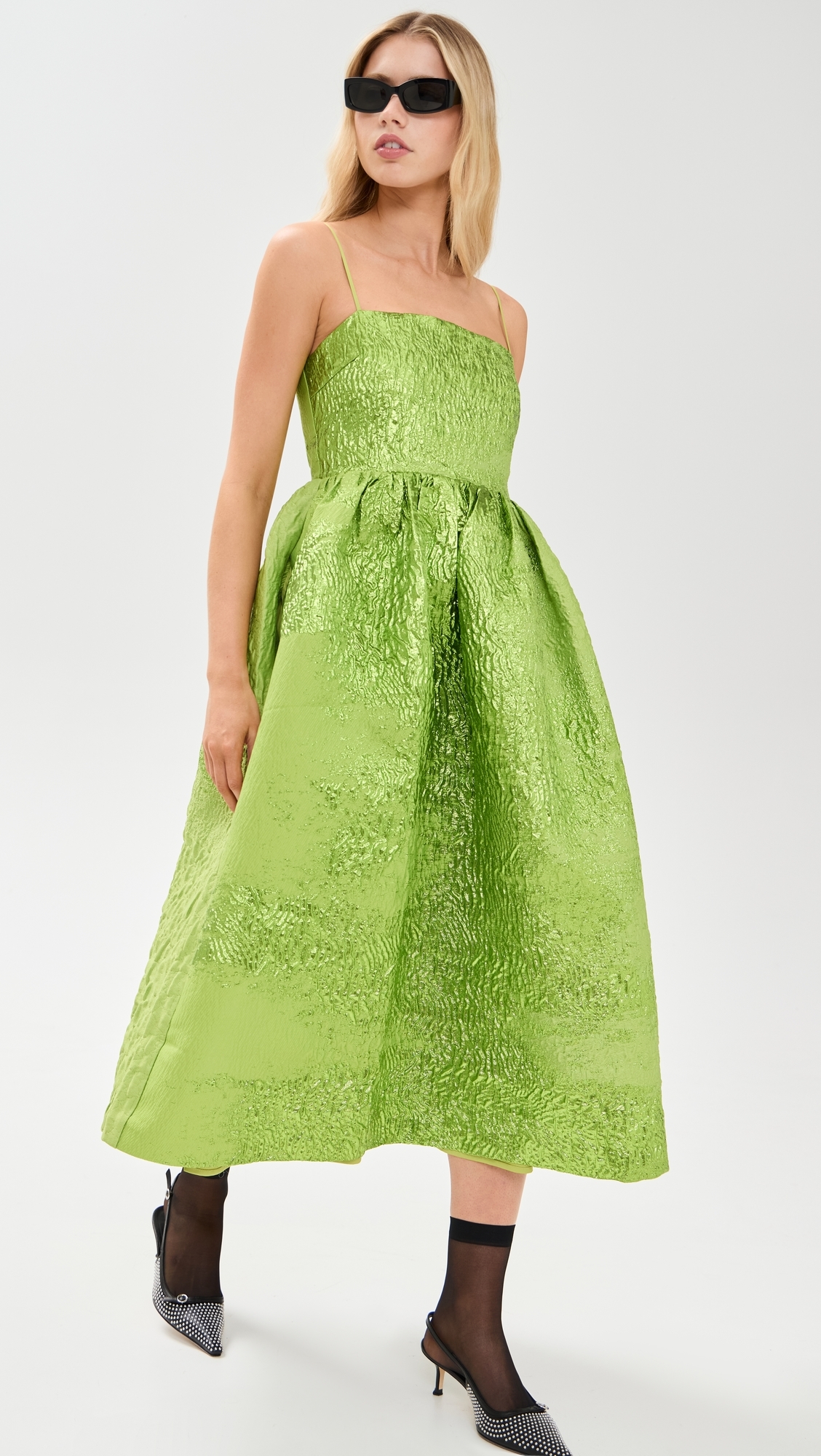 stine goya green sequin dress Stine Goya SLEEVELESS MINI DRESS - Cocktail dress / Party dress - green impressionist hue/green