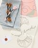 Stitch Happy. DIY Striped Croissant Tea Towel Embroidery Kit - 2