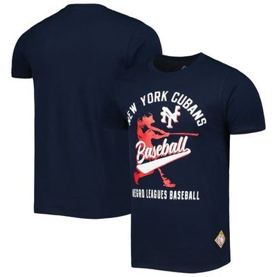 STITCHES Men's Stitches Navy New York Cubans Soft Style T-Shirt 