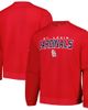 STITCHES Men's Stitches Red St. Louis Cardinals Pullover Sweatshirt  - 1