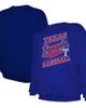 STITCHES Men's Stitches Royal Texas Rangers Lightweight Crew Sweatshirt  - 1